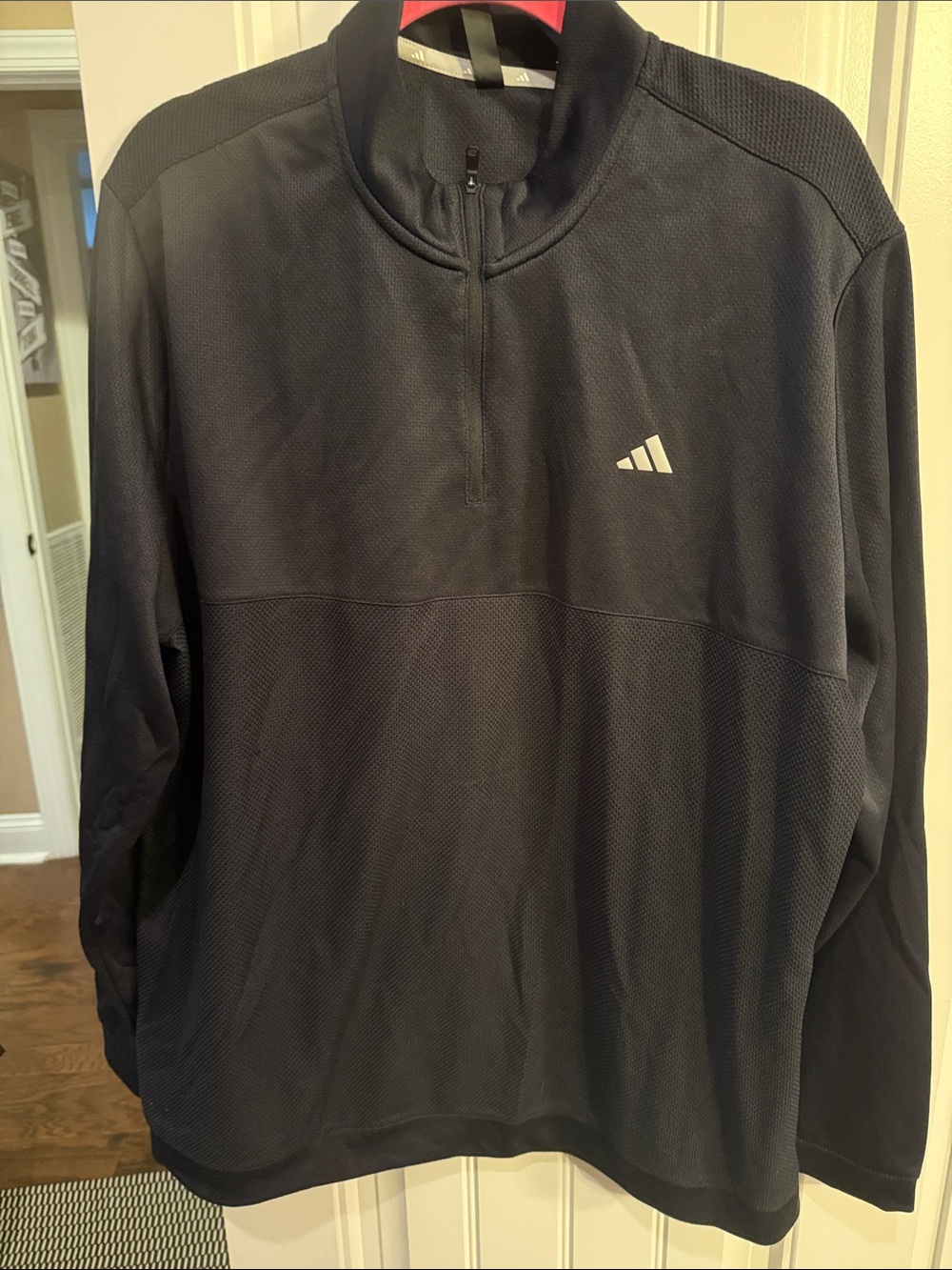 adidas Black Half-Zip Performance Pullover Jacket